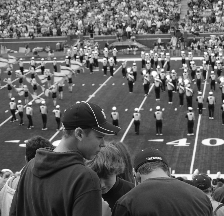 Football Fans at the Michigan Stadium